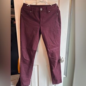 Maurices Burgundy Jeggings